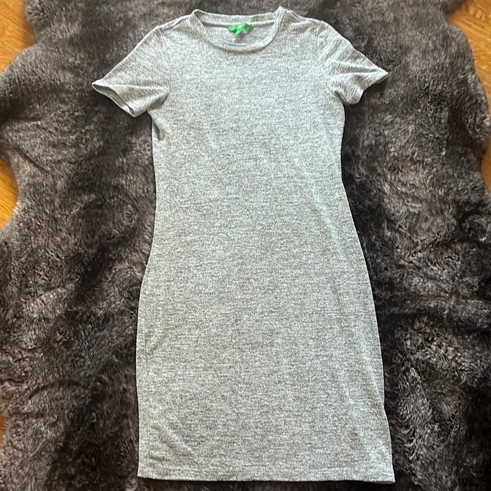 Relaxed fit T Shirt Dress- One Black & One Heather Gray